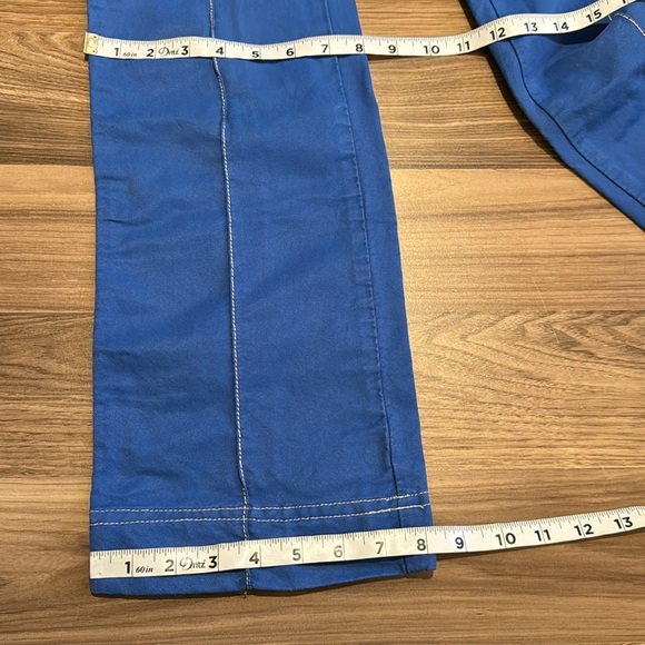 Miss Sixty Wide Leg Blue Stitching Details Zip Up Vintage Pants Waist 28” - Picture 13 of 14